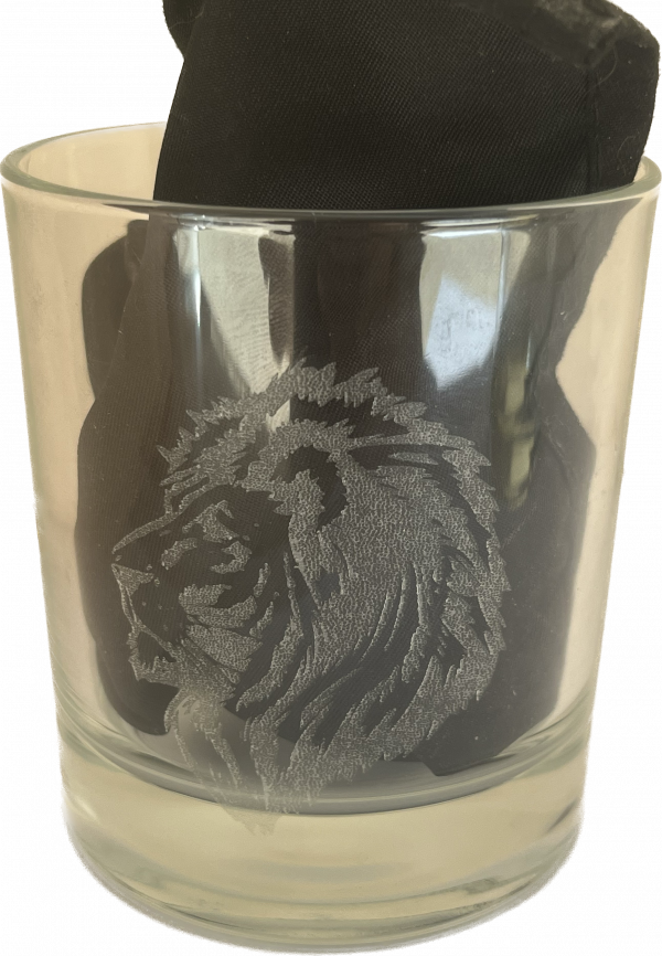 lion engraved